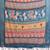 blue color zari weaving border work cotton blend saree