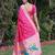 GAJRI ART SILK JACUARD WORK SAREE WITH UNSTITCHED BLOUSE PIECE