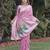 LIGHT PINK ART SILK JACUARD WORK SAREE WITH UNSTITCHED BLOUSE PIECE