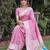 LIGHT PINK ART SILK JACUARD WORK SAREE WITH UNSTITCHED BLOUSE PIECE