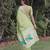 PARROT GREEN ART SILK JACUARD WORK SAREE WITH UNSTITCHED BLOUSE PIECE