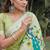 PARROT GREEN ART SILK JACUARD WORK SAREE WITH UNSTITCHED BLOUSE PIECE