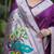 WINE ART SILK JACUARD WORK SAREE WITH UNSTITCHED BLOUSE PIECE