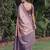 BLUE RAMA ART SILK JACUARD WORK SAREE WITH UNSTITCHED BLOUSE PIECE