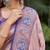 BLUE RAMA ART SILK JACUARD WORK SAREE WITH UNSTITCHED BLOUSE PIECE