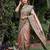 GREEN GAJRI ART SILK JACUARD WORK SAREE WITH UNSTITCHED BLOUSE PIECE