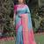 SKY PINK ART SILK BANARASI JACUARD WORK SAREE WITH UNSTITCHED BLOUSE PIECE