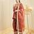 brown heavy silk blend  party wear embroidery suit set