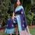RAMA BLUE ART SILK JACUARD WORK SAREE WITH UNSTITCHED BLOUSE PIECE