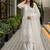 white heavy soft net party wear embroidery sharara suit set