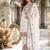 white heavy silk blend  party wear embroidery suit set