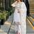 white heavy silk blend  party wear embroidery suit set