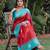 RAMA RED ART SILK JACUARD WORK SAREE WITH UNSTITCHED BLOUSE PIECE