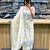 off white maska silk blend  party wear embroidery suit set