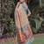 BEIGE ART SILK BANARASI JACUARD WORK SAREE WITH UNSTITCHED BLOUSE PIECE