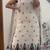 white maska silk blend  party wear embroidery suit set