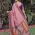 LIGHT PINK ART SILK BANARASI JACUARD WORK SAREE WITH UNSTITCHED BLOUSE PIECE
