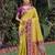 NEON WINE ART SILK BANARASI JACUARD WORK SAREE WITH UNSTITCHED BLOUSE PIECE