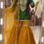 green faux georgette party wear embroidery sharara suit set