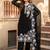 black faux georgette party wear embroidery suit set