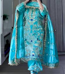 rama natural crep party wear embroidery suit set