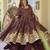 red georgette party wear embroidery anarkali suit set