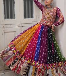 Women's Cora Cotton With Attractive Gota-Patti & Lace work Lehenga Choli SET-full stitched free size