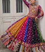Women's Cora Cotton With Attractive Gota-Patti & Lace work Lehenga Choli SET-full stitched free size