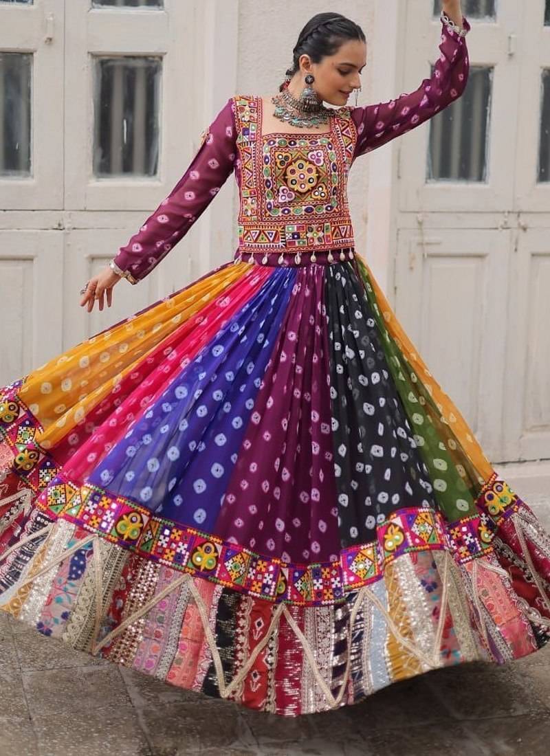 Women's Cora Cotton With Attractive Gota-Patti & Lace work Lehenga Choli SET-full stitched free size
