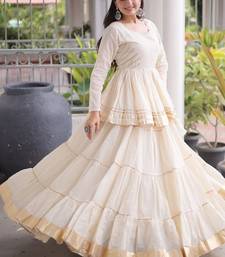 Women's Cora Cotton With Attractive Gota-Patti & Lace work Lehenga Choli SET-full stitched free size