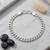 Brass platinum plated bracelet for women