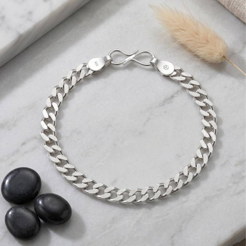 Brass platinum plated bracelet for women