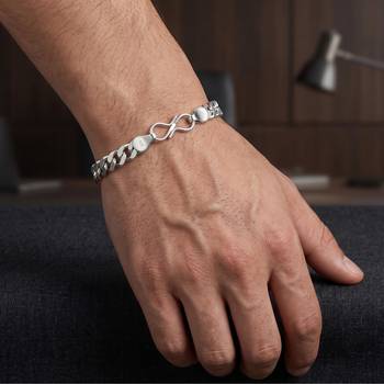Brass platinum plated bracelet for women 4