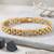 Brass dual tone thick heavy bracelet for men women