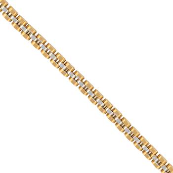 Brass dual tone thick heavy bracelet for men women 2