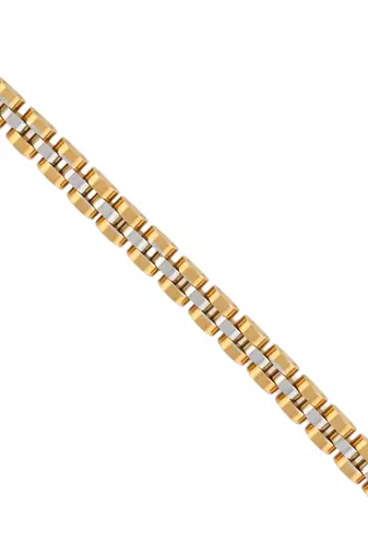 Brass dual tone thick heavy bracelet for men women