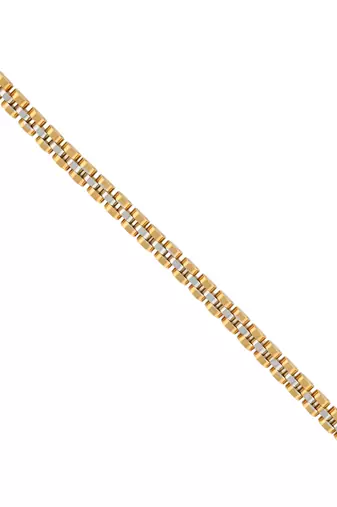 Brass dual tone thick heavy bracelet for men women