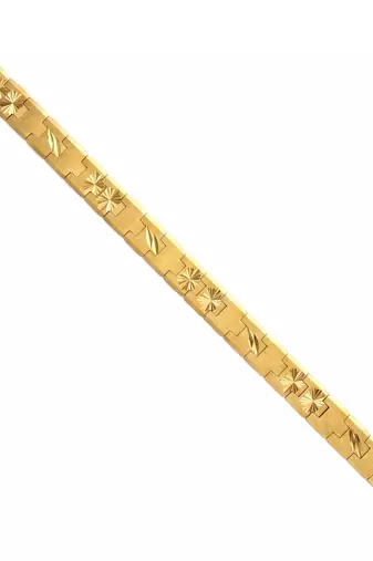 Brass micron buff gold finish stylish bracelet for men women