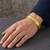 Brass micron buff gold finish stylish bracelet for men women