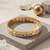 Brass dual tone gold plated bracelet for men women