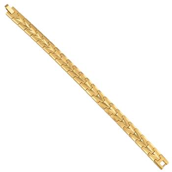 Brass micron buff gold finish stylish bracelet for men women 3