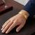Brass micron buff gold finish stylish bracelet for men women