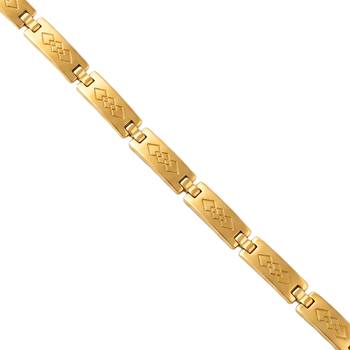 Brass gold plated bracelet for men women 2