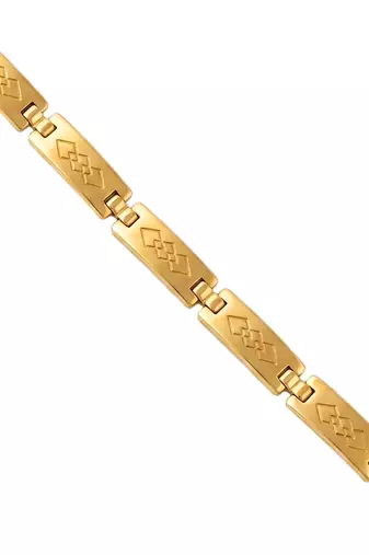 Brass gold plated bracelet for men women