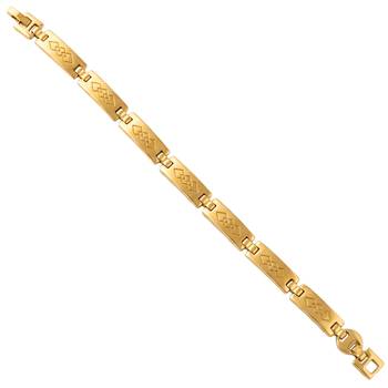 Brass gold plated bracelet for men women 3