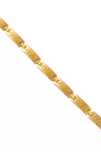 Brass gold plated bracelet for men women