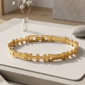 Brass micron gold plated bracelet for women girls 1