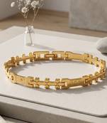 Brass micron gold plated bracelet for women girls