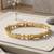 Brass micron gold plated bracelet for women girls