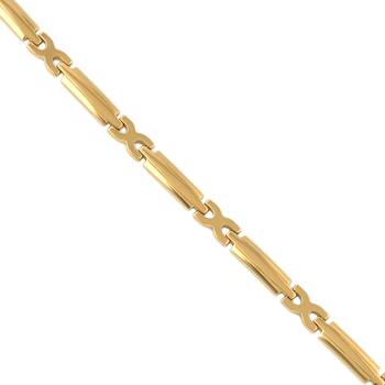Brass gold plated bracelet for men women 2